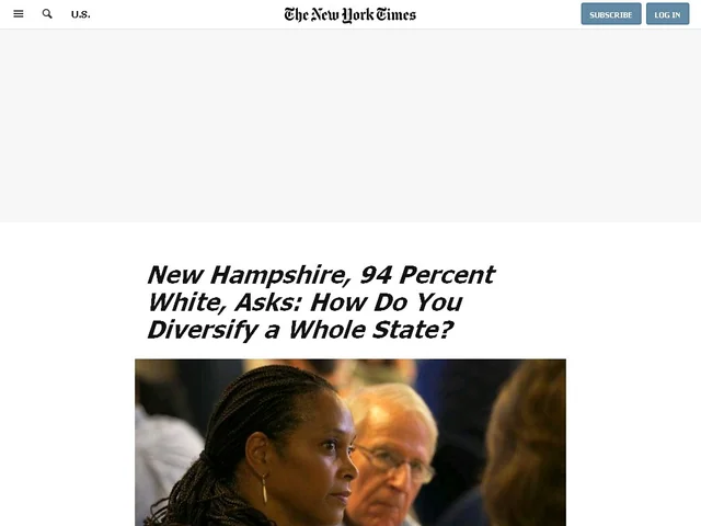 r/newhampshire - New York Times: New Hampshire, 94 Percent White, Asks... How Do You Diversify a Whole State?
